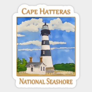 Bodie Lighthouse on Cape Hatteras National Seashore Sticker